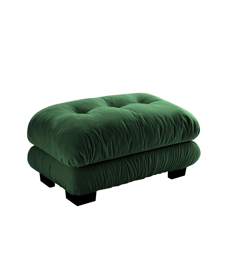 sumyeg Pariss Upholstered Ottoman Footrest for Living Room or Bedroom