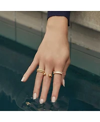 Bearfruit Jewelry Jena Sparkle Wide Band Ring Trendy Unique Style