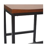 HomeRoots 24" Steel Backless Counter Height Bar Chair