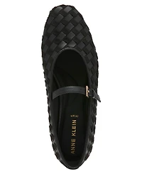 Anne Klein Women's Connie Woven Mary Jane Ballet Flats