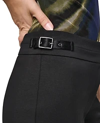 Dkny Women's Soho Ponte Fit-And-Flare Pants