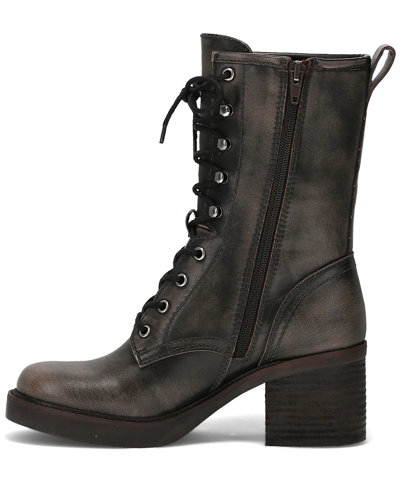 Frye and Co. Women's Fynn Combat Toga Lace-Up Booties