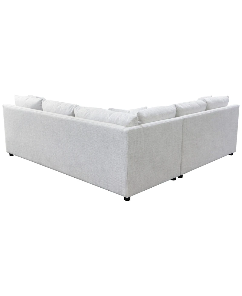 Harlan 2-Piece L-Shape Fabric Sectional, Macy's Exclusive