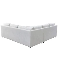 Harlan 2-Piece L-Shape Fabric Sectional, Macy's Exclusive
