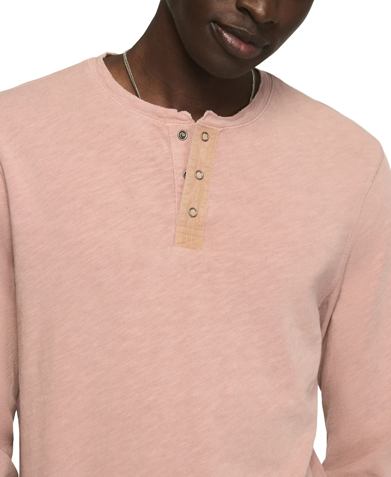 Lucky Brand Men's Long-Sleeve Weekend Slub Henley T-Shirt