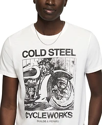Lucky Brand Men's American Customs Motorcycles Graphic T-Shirt