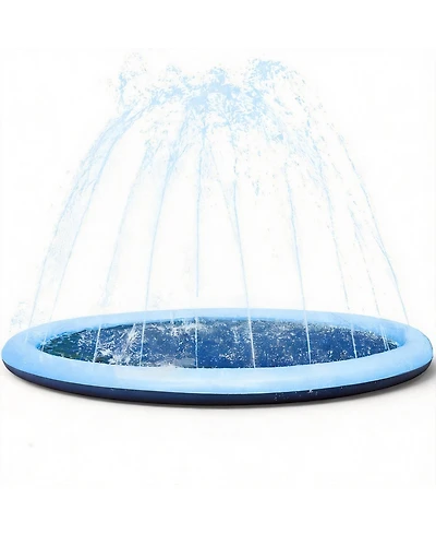 Aofar 67" Splash Pad Sprinkler Pool Play Mat Dogs Pets