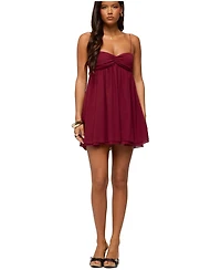 Edikted Women's Ariellah Chiffon Babydoll Mini Dress