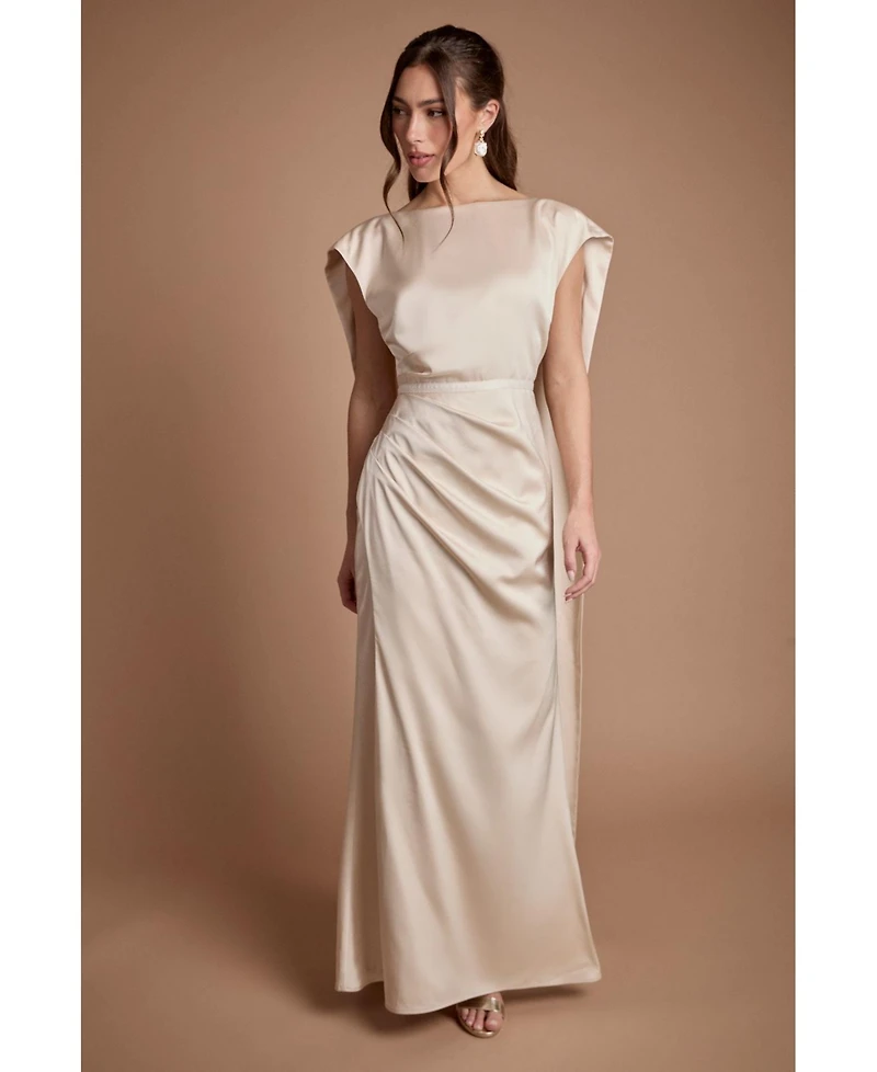 Coast Women's Satin Tie Back Maxi Dress