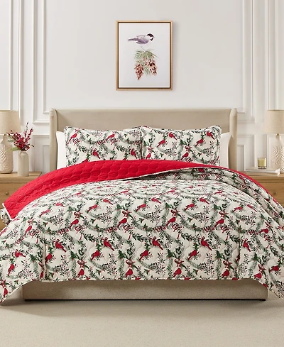 Seventh Studio Cardinal Quilted 2-Piece Quilt Set, Twin