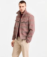 Ted By Ted Baker Mens Front Zipper Plaid Pocket Jacket Grosvenor Short Sleeve Crewneck Sweater Hampstead Modern Fit Chino Solid Pants