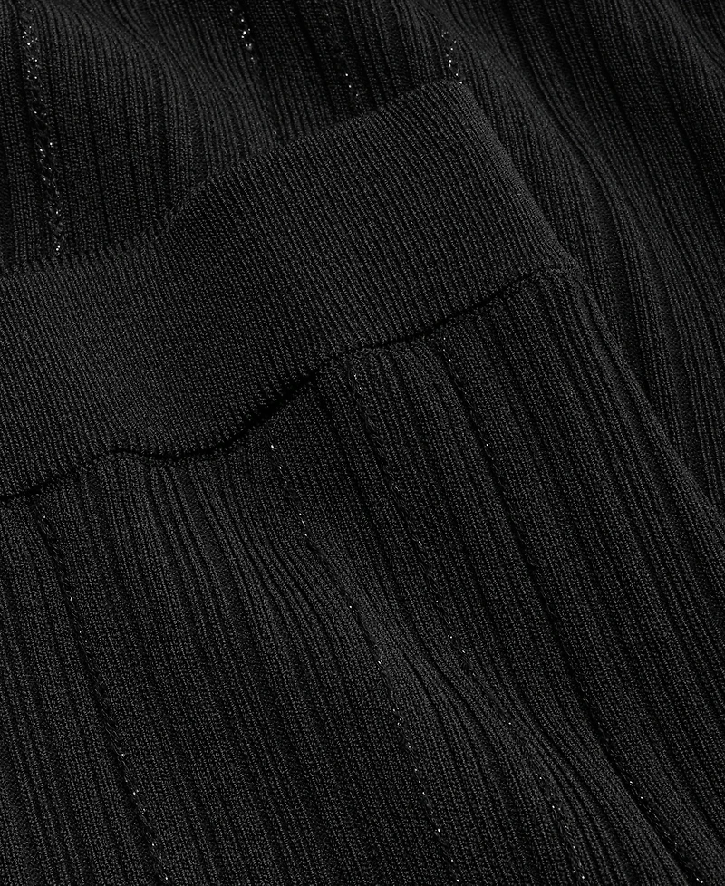 I.n.c. International Concepts Women's Wide-Leg Pull-On Ribbed Sweater Pant, Macy's Exclusive