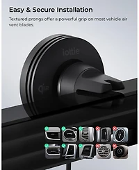 iOttie Velox Mini Qi2 Wireless Air Vent Mount