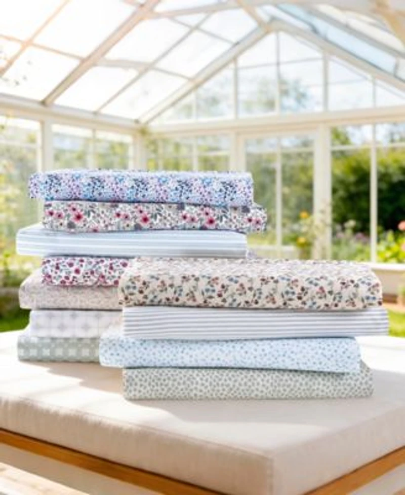 Sunham Microfiber Easy Care Printed Sheet Sets