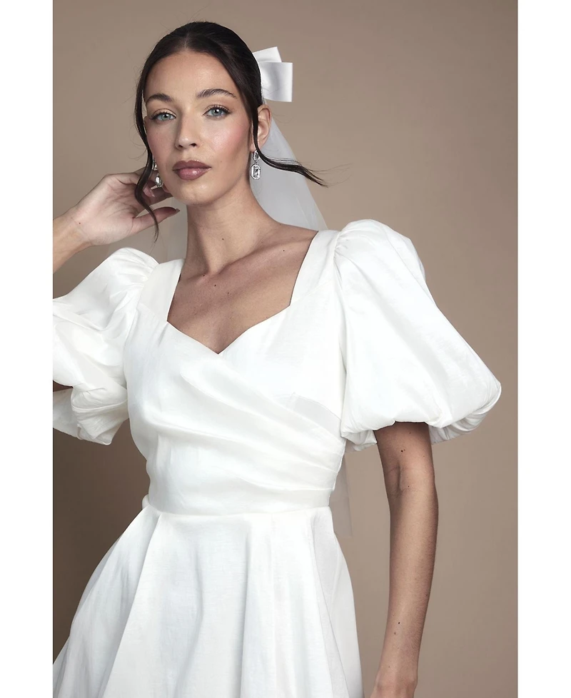 Coast Women's Puff Sleeve Mini Dress