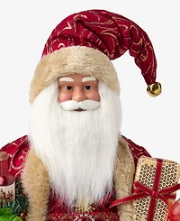 Holiday Lane Heritage Wine-Toting Standing Santa, Macy's Exclusive