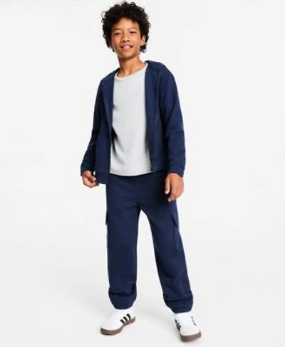 Epic Threads Boys Xs Xl Fleece Zip Up Hoodie Thermal Shirt Fleece Cargo Jogger Pants Macys Exclusive