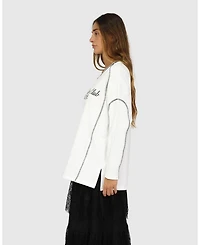 Belle & Bloom Women's Cool Shot Oversized T-Shirt