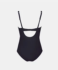 Cupshe Women's Elegant Tie Front One-Piece Swimsuit with Ruched