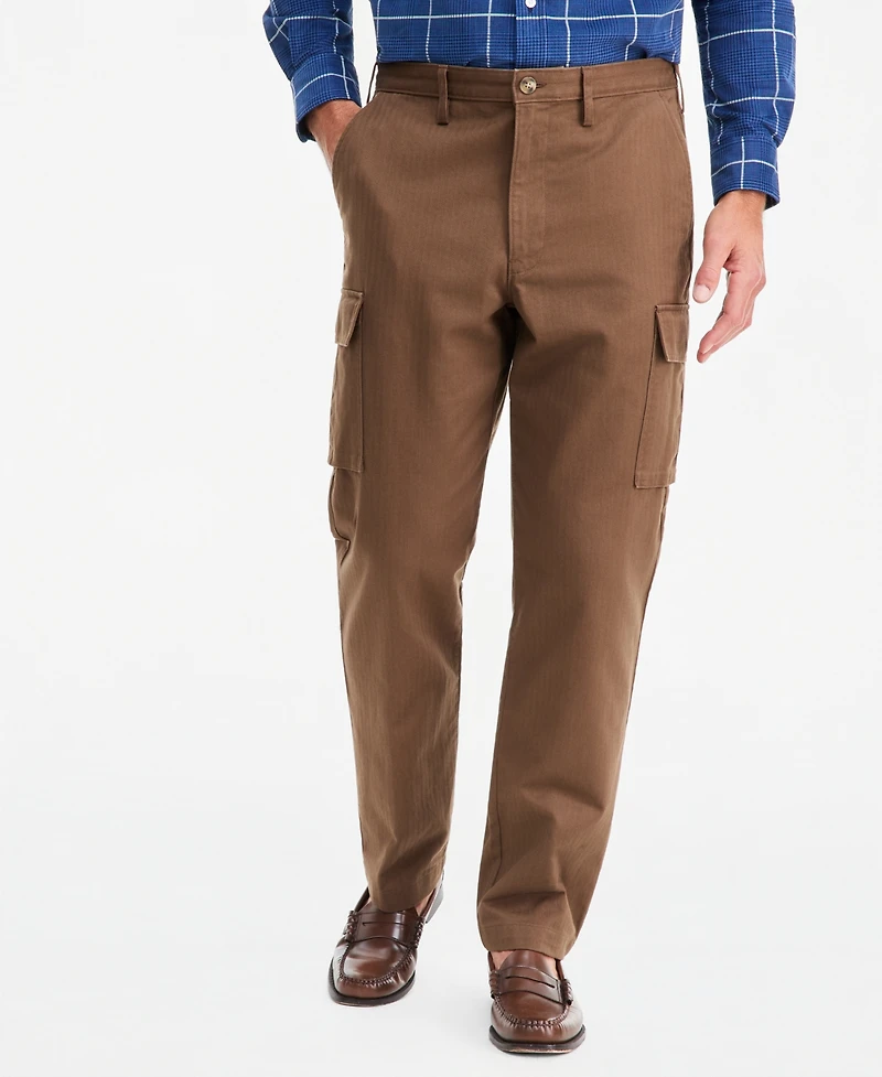 Club Room Men's Wide-Fit Dobby Stripe Cargo Pants, Macy's Exclusive