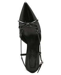Madden Girl Women's Kaia Slingback Bow Kitten Heel Pumps