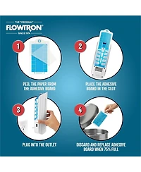 Flowtron Indoor Fly Trap, 9W Uv Light, Silent Mosquito and Gnat Catcher, 375 Sq Ft