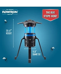 Flowtron Indoor Outdoor Bug Trap Zapper – Electric Insect Killer with Uv Light and Fan, 530SqFt