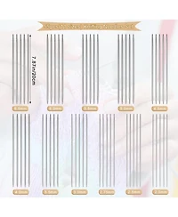 Aeelike 55-Piece Double Pointed Knitting Needles Set - Short Knitting Needles for Beginners