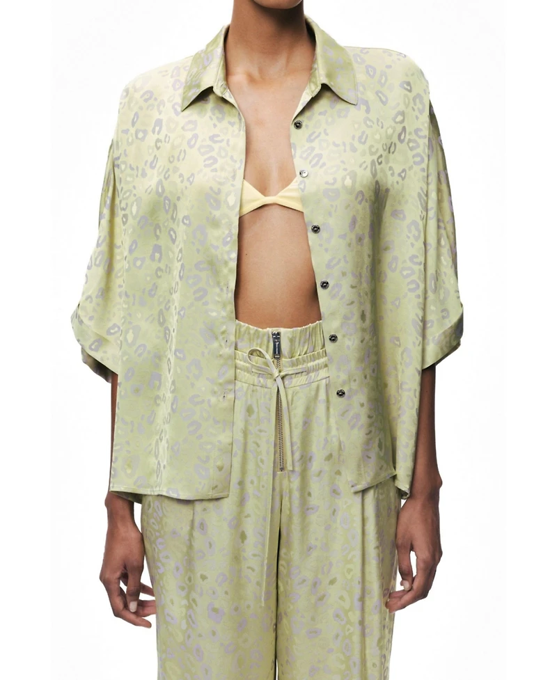 Nocturne Women's Leopard Print Shirt