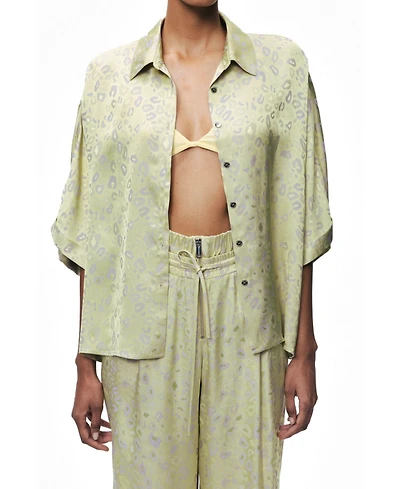 Nocturne Women's Leopard Print Shirt