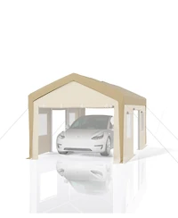 homfan 20x10x11 ft Carport Top Cover – Heavy Duty Waterproof Uv Protected Replacement Tarp (Cover Only, No Frame)