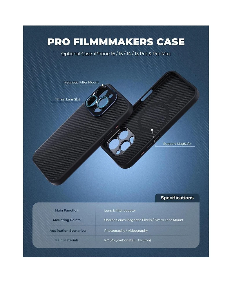 Freewell Pro Filmmaker Case for iPhone 14 Pro