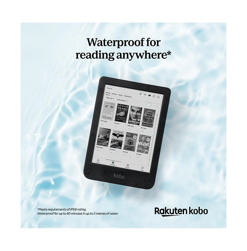 Kobo Clara Bw eReader 16GB with Candy SleepCover Case and Ac Bundle