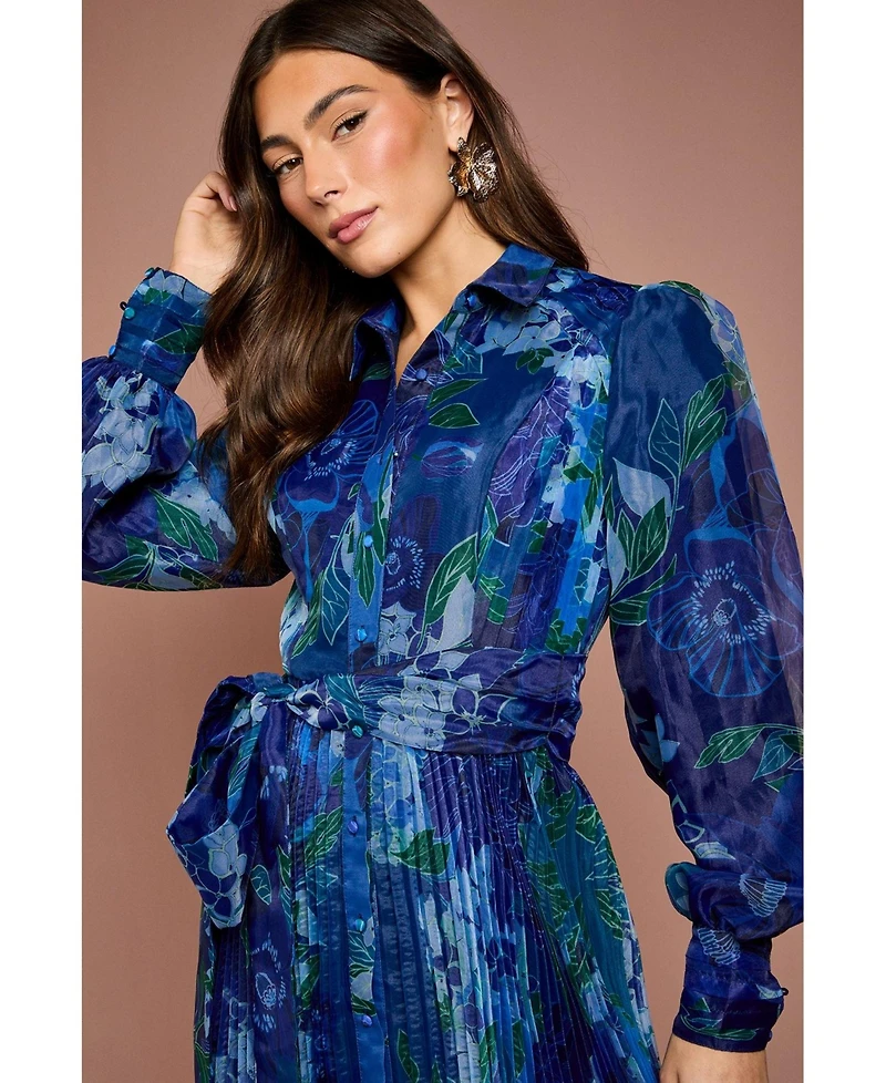 Coast Women's Floral Organza Shirt Dress