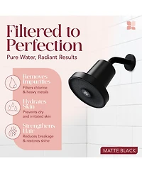Radiance by Mist Radiance Filtered Aura Shower Head with Replaceable Filter, Improves Skin, Hair, and Nails