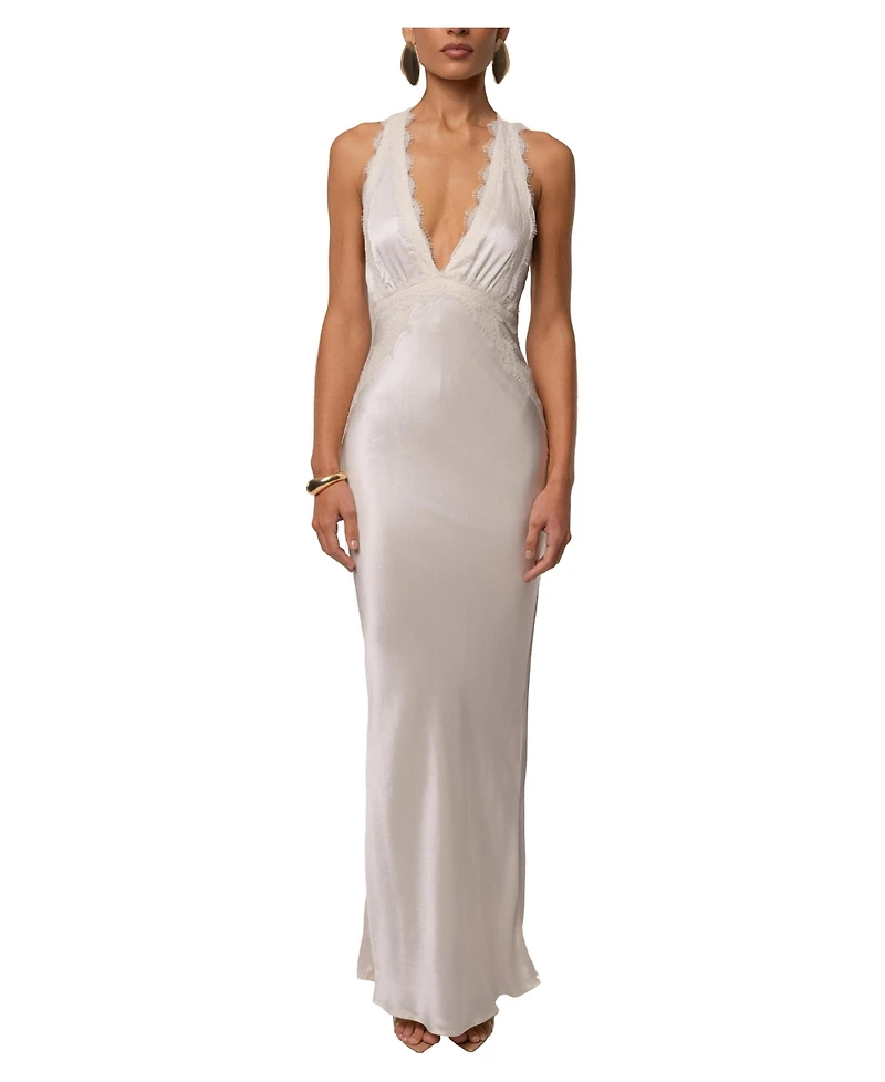 Jluxlabel Women's Satin Evenings Maxi Dress