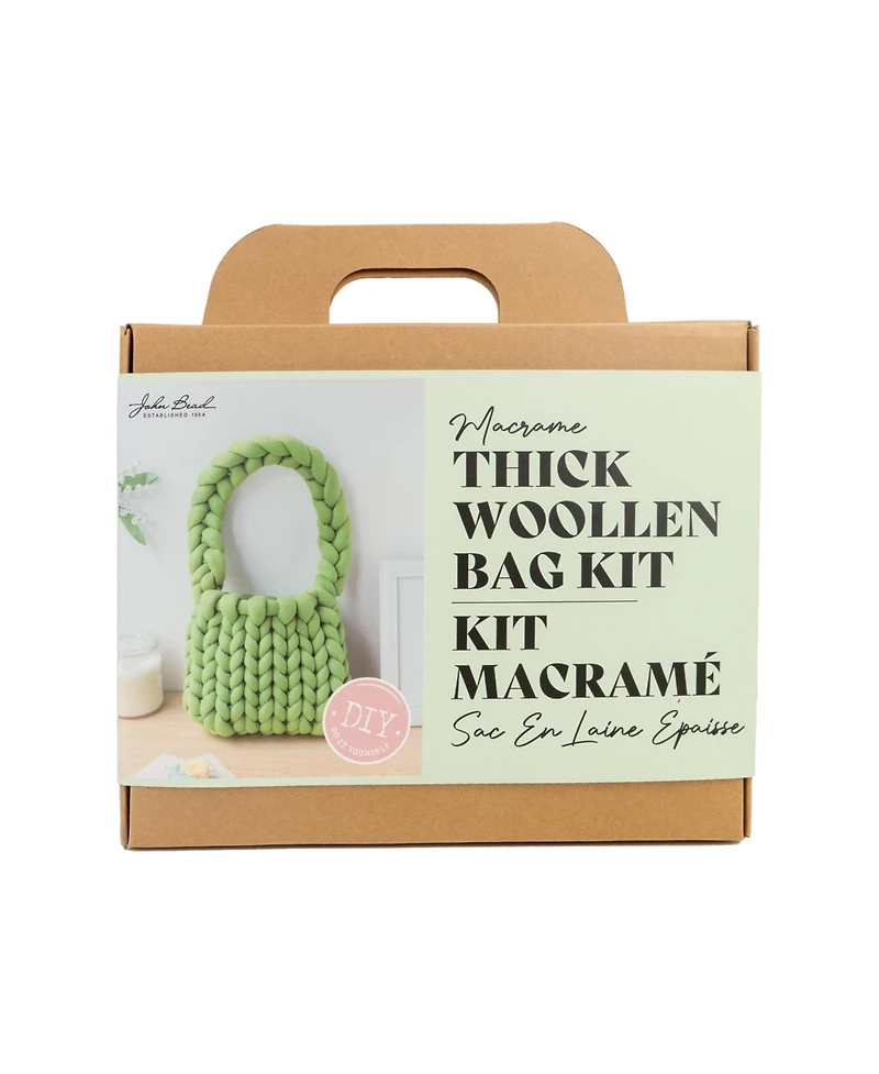 John Bead Macrame Thick Woollen Bag Diy Kit for Beginners
