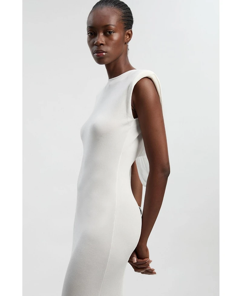Karen Millen Women's Plunge Back Sleeveless Maxi Dress