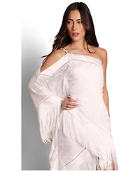 Coast Women's Asymmetric Fringe One-Shoulder Dress