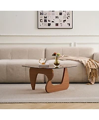 Streamdale Furniture Mid-Century Modern Wood Farmhouse Coffee Table