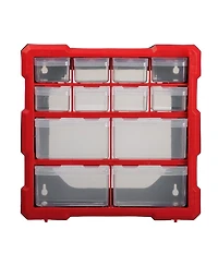 Xdovet Small Parts Organizer 12 Drawers Tool Box Hardware Storage