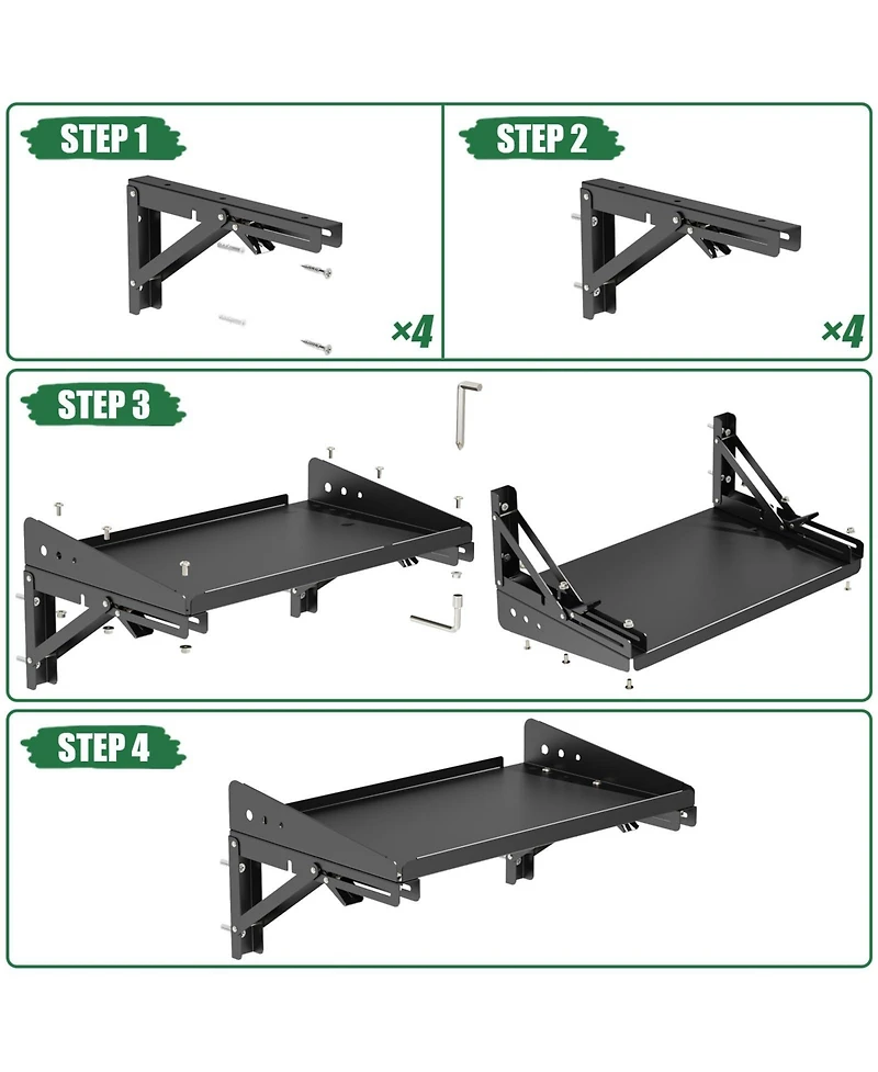 Xdovet Garfolding Storrack Wall Mounted Metal Shelf Power Tools