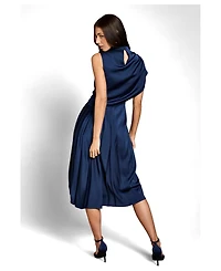 Coast Women's Satin Pleated Midi Dress