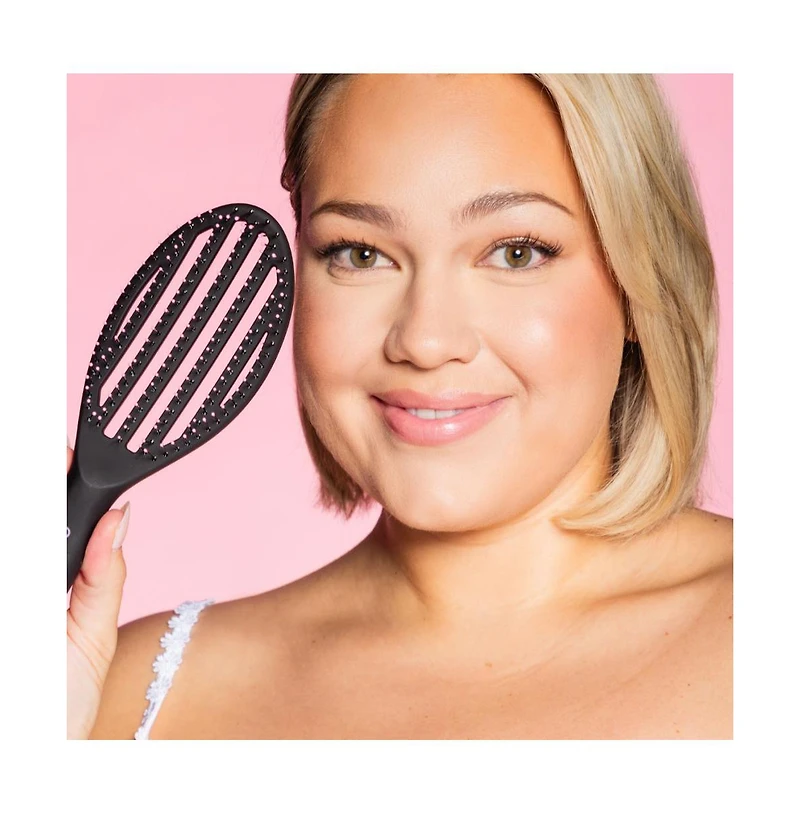 Gimme Beauty Vented Detangling Brush Quick Dry, Heat Resistant Wet Brush for Thick or Thin Locks Supports Healthy Hair Fine Hair