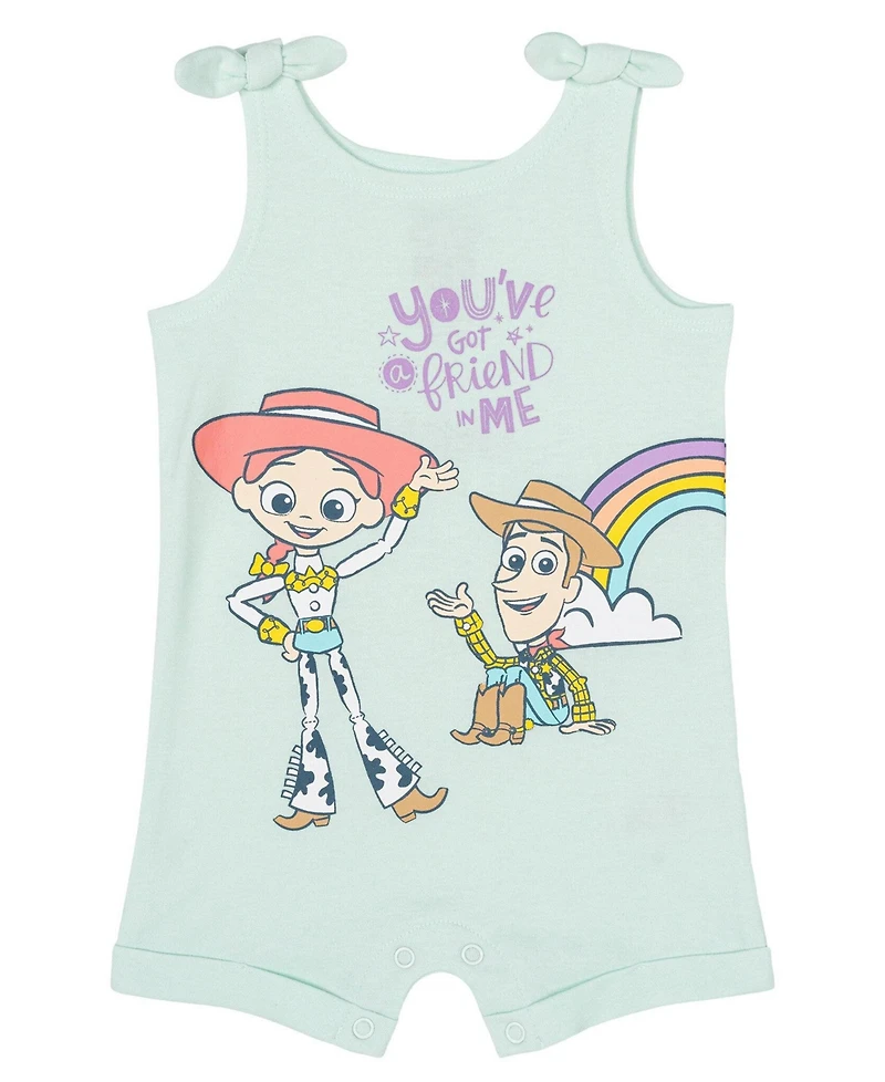 Disney Toddler Girls Minnie Mouse Winnie the Pooh Lion King Lilo & Stitch Simba Romper and Headband Newborn to