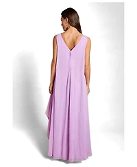 Coast Women's Cape Sleeve Pleated Maxi Dress