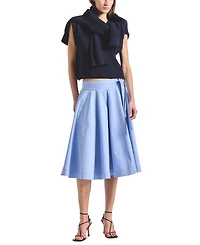 Derek Lam 10 Crosby Women's Sage Twill Wrap Skirt