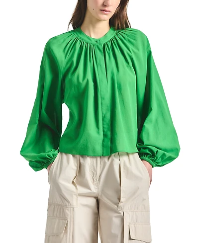 Derek Lam 10 Crosby Women's Zoey Balloon-Sleeve Top