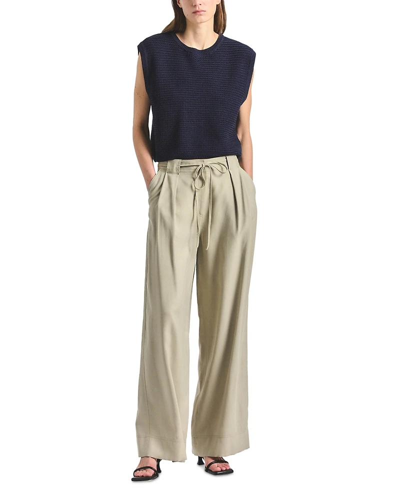 Derek Lam 10 Crosby Women's Archer Mid-Rise Wide-Leg Suiting Trousers
