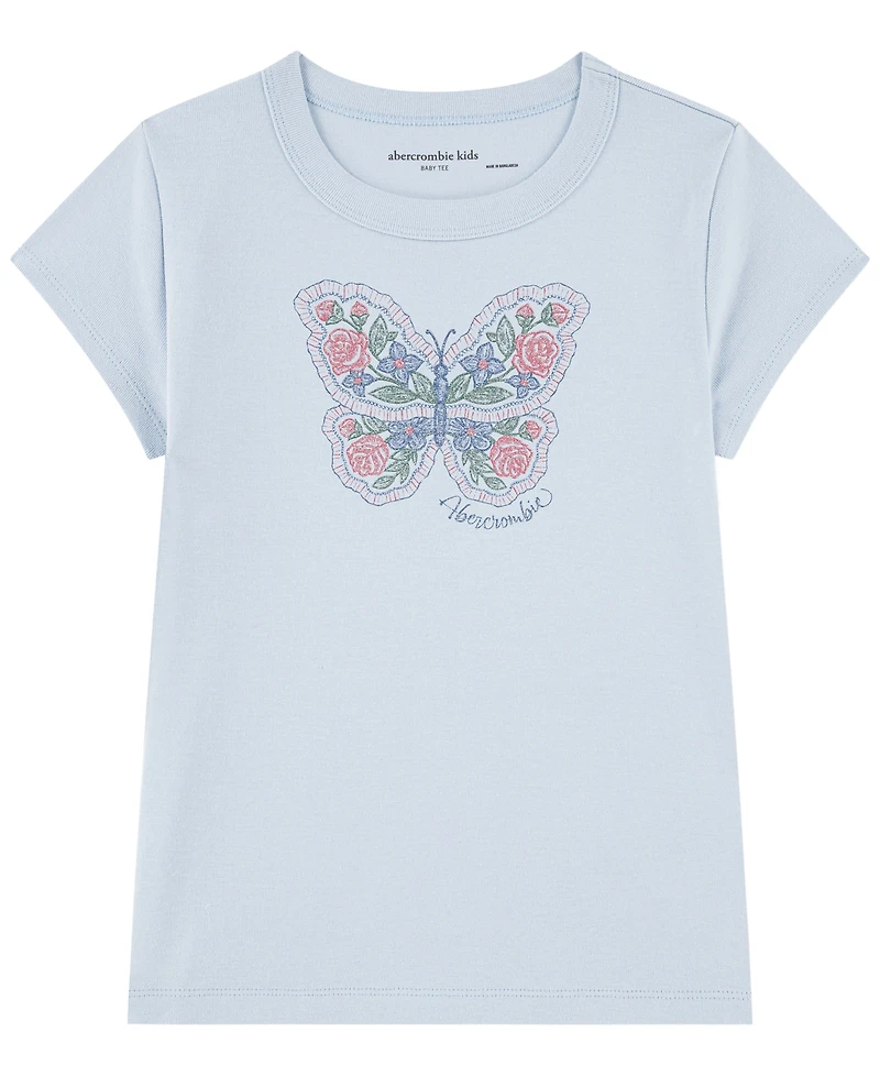 abercrombie kids Girls' 5-16 Butterfly Raglan Short-Sleeve T-Shirt